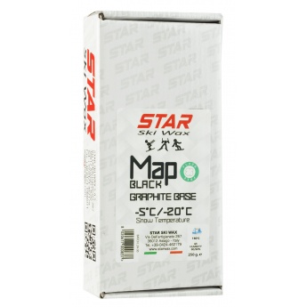 Star Ski Wax Map black grafite base 250g